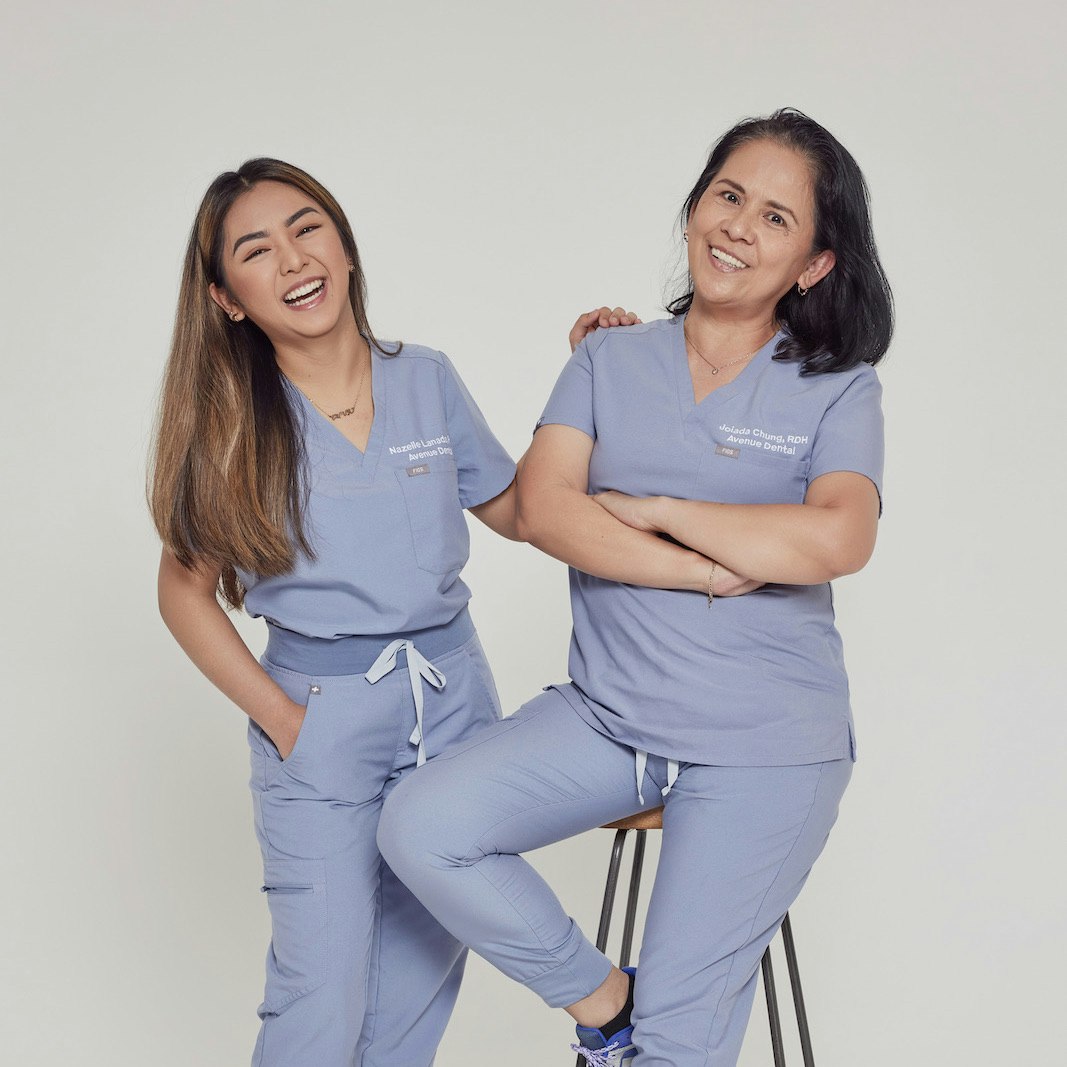 Dental hygienists Joy and Nazelle at Oh Aesthetic Dentistry