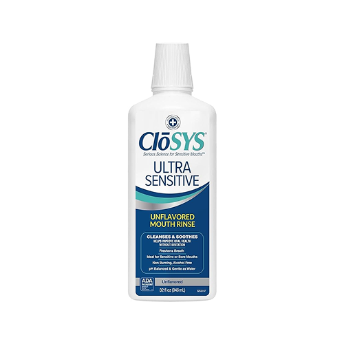 CloSYS Ultra Sensitive unflavored alcohol-free mouthrinse