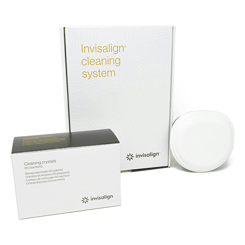 Invisalign cleaning crystals with soaking tub