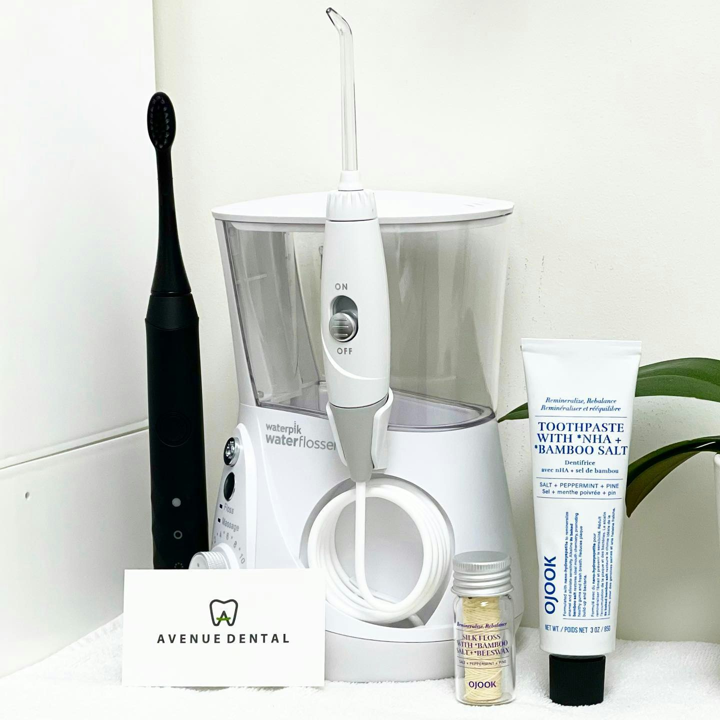 Waterpik, electric toothbrush, and oral-care products recommended by Oh Aesthetic Dentistry